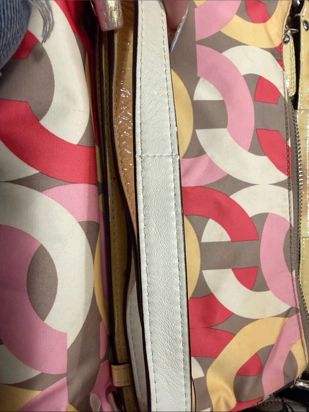 Authentic Coach Multi-Color Patterned Shoulder Bag - Picture 8 of 8